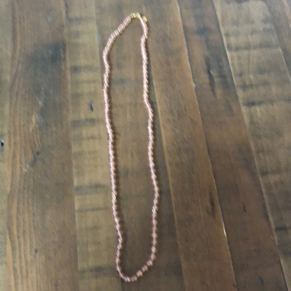 Jcrew translucent pink beaded necklace